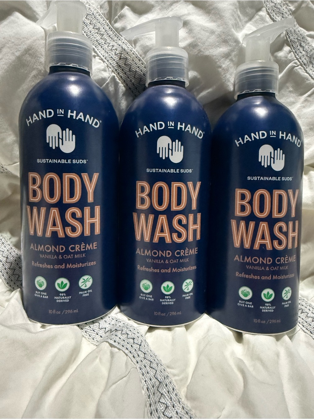 Hand In Hand - Almond Crème Body Wash - Bundle of 3
